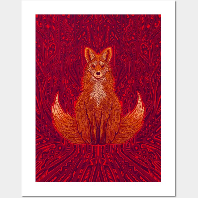 Red Fox Spirit Wall Art by jasoncastillo